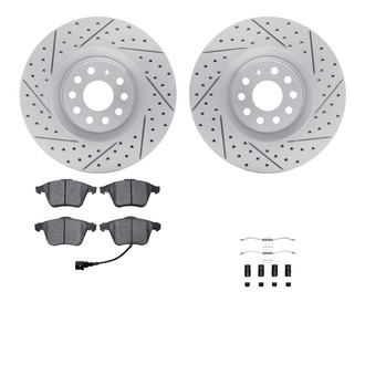 R1 Concepts® - Drilled and Slotted Brake Kit with Optimum OE Pads