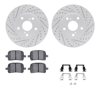 R1 Concepts® - Drilled and Slotted Brake Kit with Optimum OE Pads
