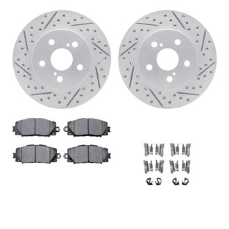 R1 Concepts® - Drilled and Slotted Brake Kit with Optimum OE Pads