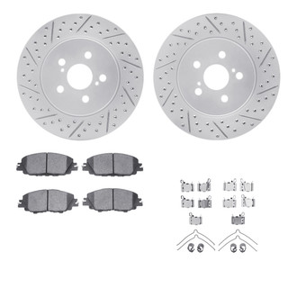 R1 Concepts® - Drilled and Slotted Brake Kit with Optimum OE Pads