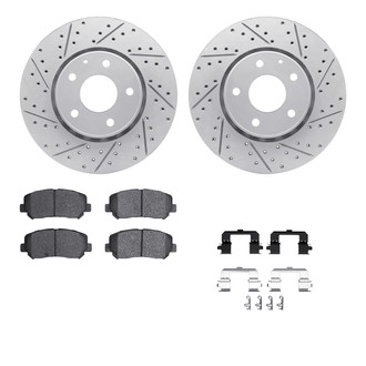 R1 Concepts® - Drilled and Slotted Brake Kit with Optimum OE Pads