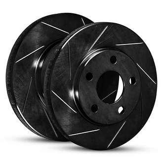 R1 Concepts® - eLINE Series™ Slotted Rear Brake Rotor Set