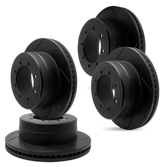 R1 Concepts® - Slotted Front and Rear Brake Rotor Set