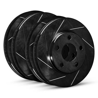 R1 Concepts® - eLINE Series™ Slotted Front and Rear Brake Rotor Set