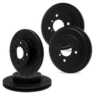 R1 Concepts® - Slotted Front and Rear Brake Rotor Set