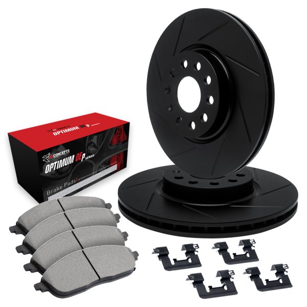  R1 Concepts® - Slotted Rear Brake Kit with 5000 OE Pads