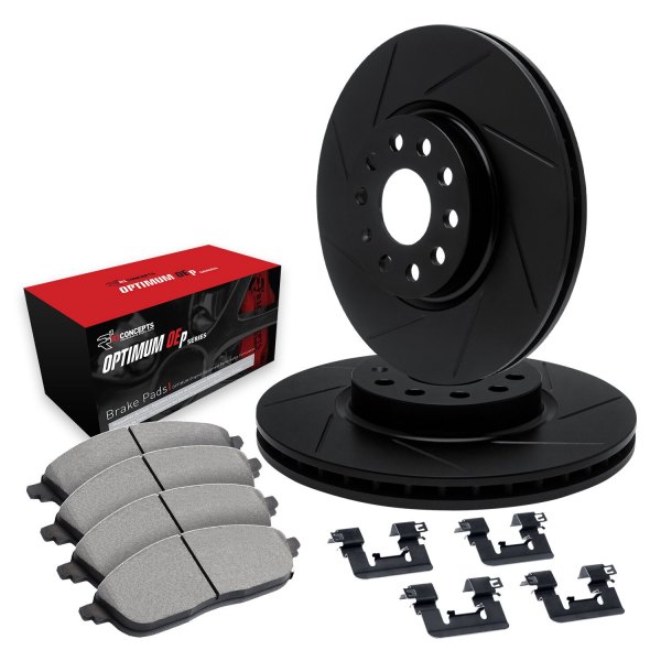  R1 Concepts® - Slotted Rear Brake Kit with 5000 OE Pads