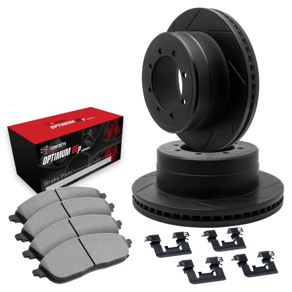  R1 Concepts® - Slotted Rear Brake Kit with 5000 OE Pads