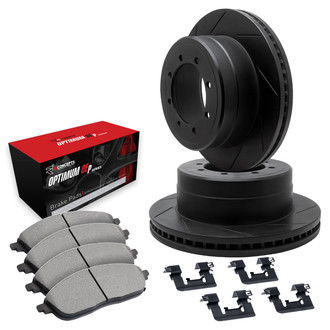 R1 Concepts® WCUH1-54019 - Slotted Front Brake Kit with 5000 OE Pads