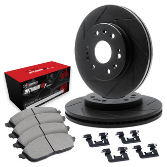 R1 Concepts® - Slotted Front Brake Kit with 5000 OE Pads