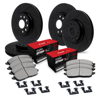 R1 Concepts® - Slotted Front and Rear Brake Kit with 5000 OE Pads