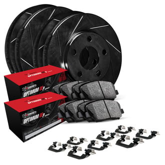 R1 Concepts® WCUH2-54007 - Slotted Front and Rear Brake Kit with Optimum OE Pads