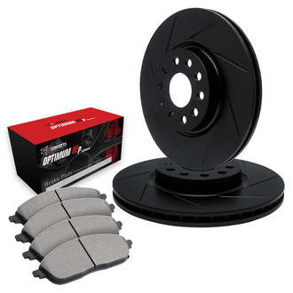 R1 Concepts® - Slotted Brake kit with Optimum OE Pads