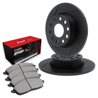 R1 Concepts® - Slotted Brake kit with Optimum OE Pads
