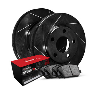 R1 Concepts® - Slotted Rear Brake Kit with 5000 OE Pads