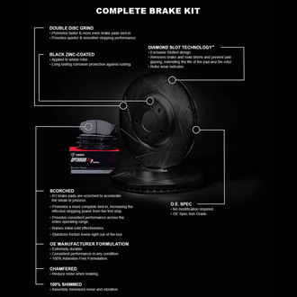 R1 Concepts® - Slotted Brake Kit with 5000 OE Pads