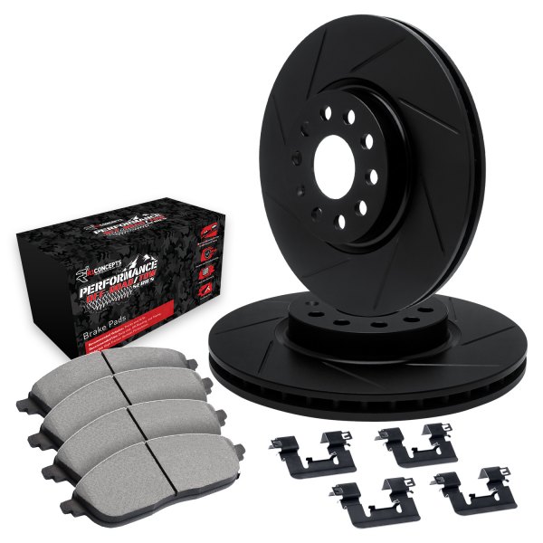  R1 Concepts® - Slotted Front Brake Kit with Performance Off-Road/Tow Brake Pads