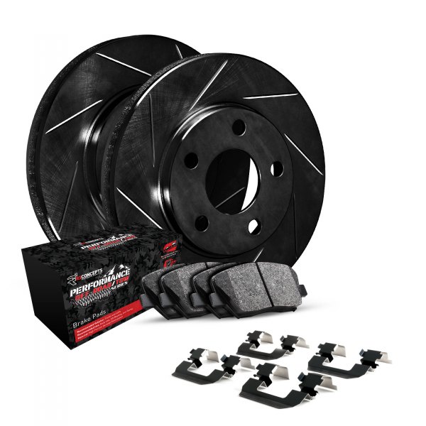  R1 Concepts® - Slotted Front Brake Kit with Performance Off-Road/Tow Brake Pads