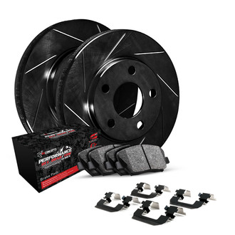 R1 Concepts® - Slotted Rear Brake Kit with Performance Off-Road/Tow Brake Pads