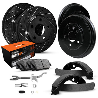 R1 Concepts® - Slotted Brake Kit with Super Duty Pads