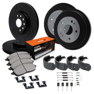 R1 Concepts® - Slotted Brake Kit with Super Duty Pads