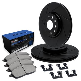 R1 Concepts® - Slotted Brake Kit with Semi-Met Pads