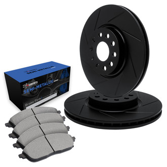 R1 Concepts® - Slotted Brake Kit with Semi-Met Pads