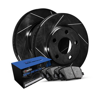 R1 Concepts® - Slotted Brake Kit with Semi-Met Pads