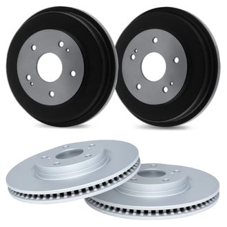 R1 Concepts® - Front and Rear Brake Rotor Set