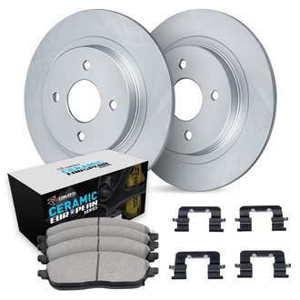 R1 Concepts® - Rear Brake Kit with Euro Ceramic Pads