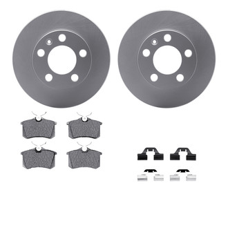 R1 Concepts® - Rear Brake Kit with Euro Ceramic Pads