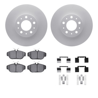 R1 Concepts® WDTH1-27005 - Front Brake Kit with Euro Ceramic Pads