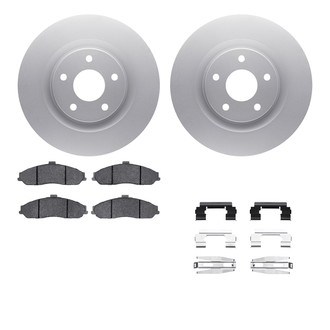 R1 Concepts® - Front Brake Kit with Euro Ceramic Pads