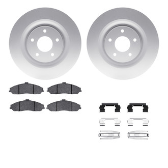 R1 Concepts® - Front Brake Kit with Euro Ceramic Pads