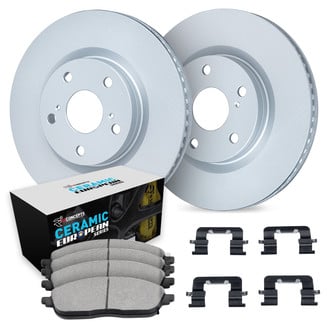 R1 Concepts® - Front Brake Kit with Euro Ceramic Pads