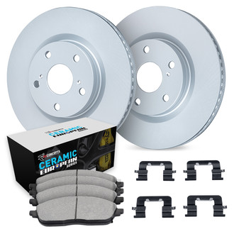 R1 Concepts® - Rear Brake Kit with Euro Ceramic Pads