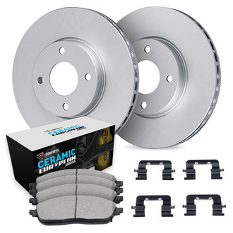R1 Concepts® - Front Brake Kit with Euro Ceramic Pads