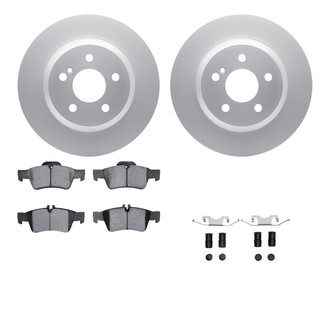 R1 Concepts® WDTH1-63042 - Rear Brake Kit with Euro Ceramic Pads