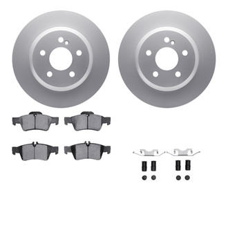R1 Concepts® WDTH1-63047 - Rear Brake Kit with Euro Ceramic Pads