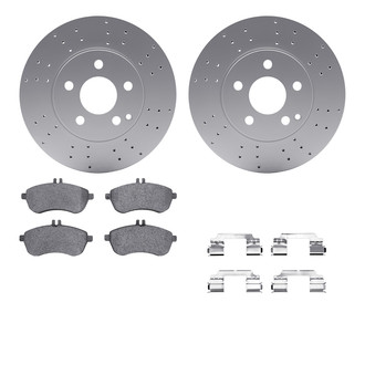 R1 Concepts® - Front Brake Kit with Euro Ceramic Pads