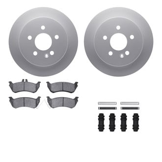 R1 Concepts® WDTH1-63065 - Rear Brake Kit with Euro Ceramic Pads