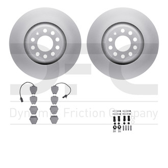 R1 Concepts® - Front Brake Kit with Euro Ceramic Pads