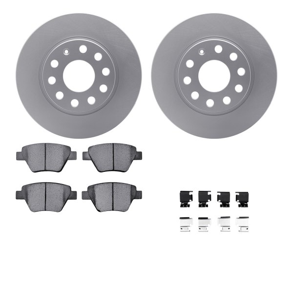  R1 Concepts® - Rear Brake Kit with Euro Ceramic Pads