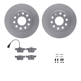 R1 Concepts® - Rear Brake Kit with Euro Ceramic Pads