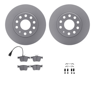 R1 Concepts® - Rear Brake Kit with Euro Ceramic Pads