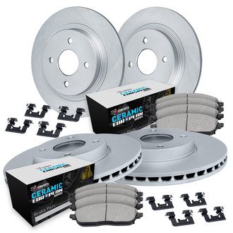 R1 Concepts® - Carbon Coated Brake Kit with Euro Ceramic Pads
