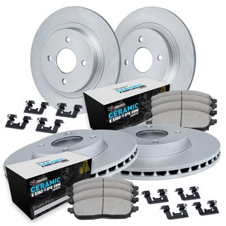 R1 Concepts® - Front and Rear Brake Kit with Euro Ceramic Pads
