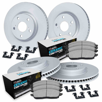 R1 Concepts® - Carbon Coated Brake Kit with Euro Ceramic Pads