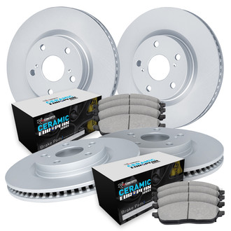 R1 Concepts® - Front and Rear Brake Kit with Euro Ceramic Pads