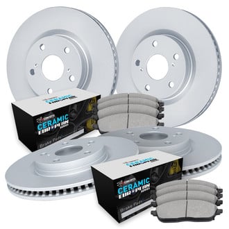 R1 Concepts® - Carbon Coated Brake Kit with Euro Ceramic Pads
